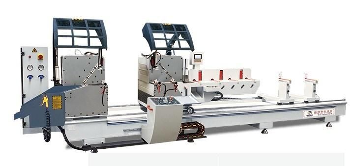 Ljz2-CNC-550X4200 Double-Head Saw 45° CNC Cutting Machine for Aluminum Material for Cutting of Aluminum Alloy Window Materials with High-Precision Spindle