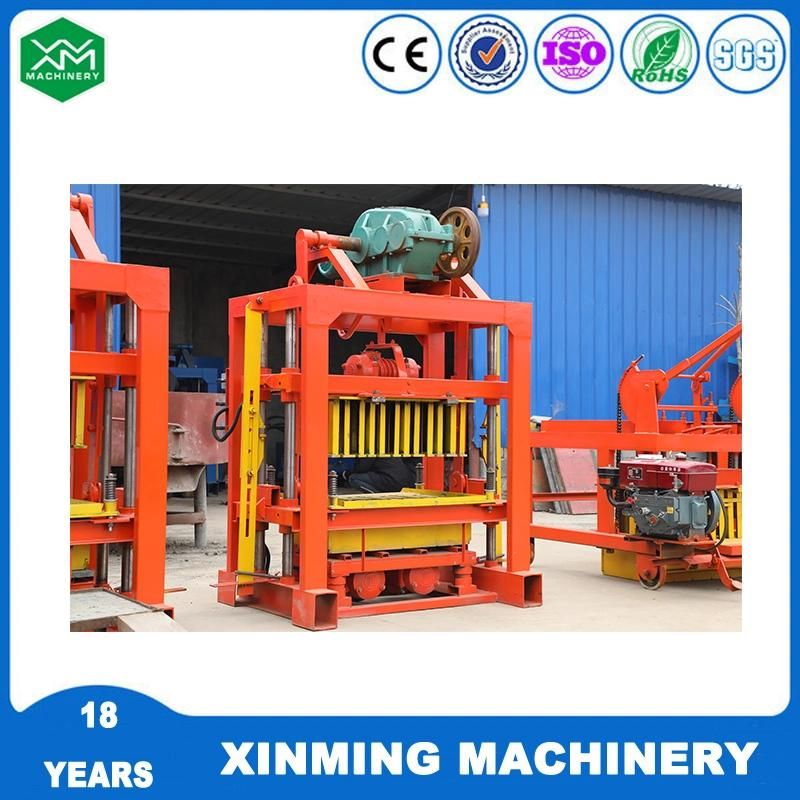 Qtj4-40 Semi-Automatic Concrete Block Machine Cement Brick Forming Machine