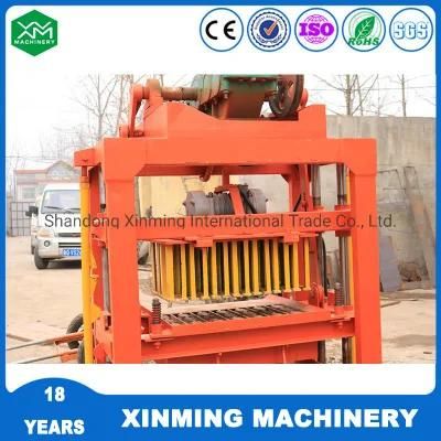 Xinming Qtj4-40 Floor Tile Brick Making Machine with Concrete Mixer