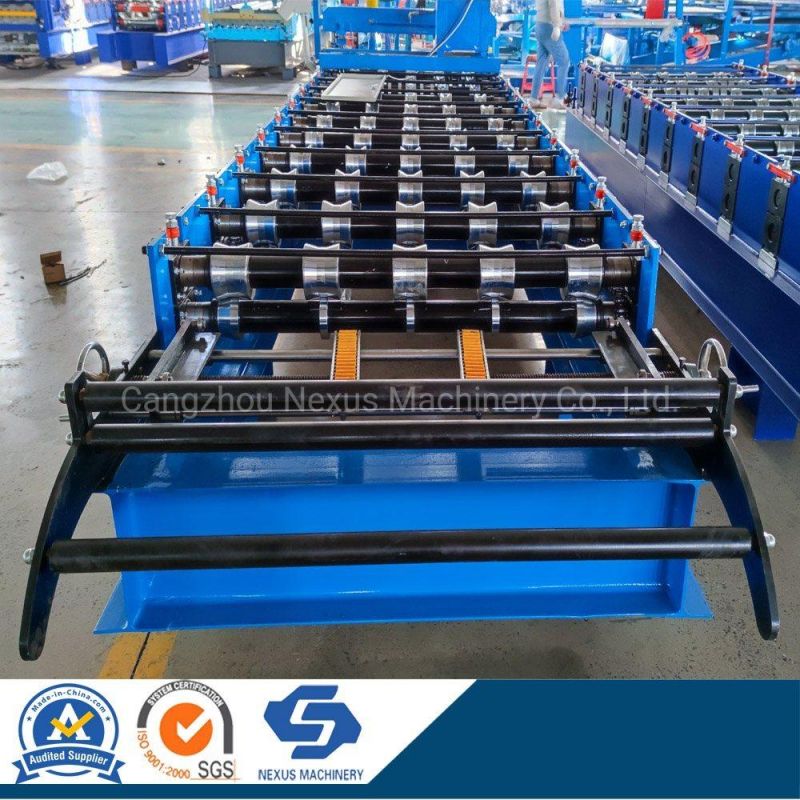 Widespan Roof Sheet Roll Forming Machine 760 Metal Longspan Trapezoidal Roofing Machinery