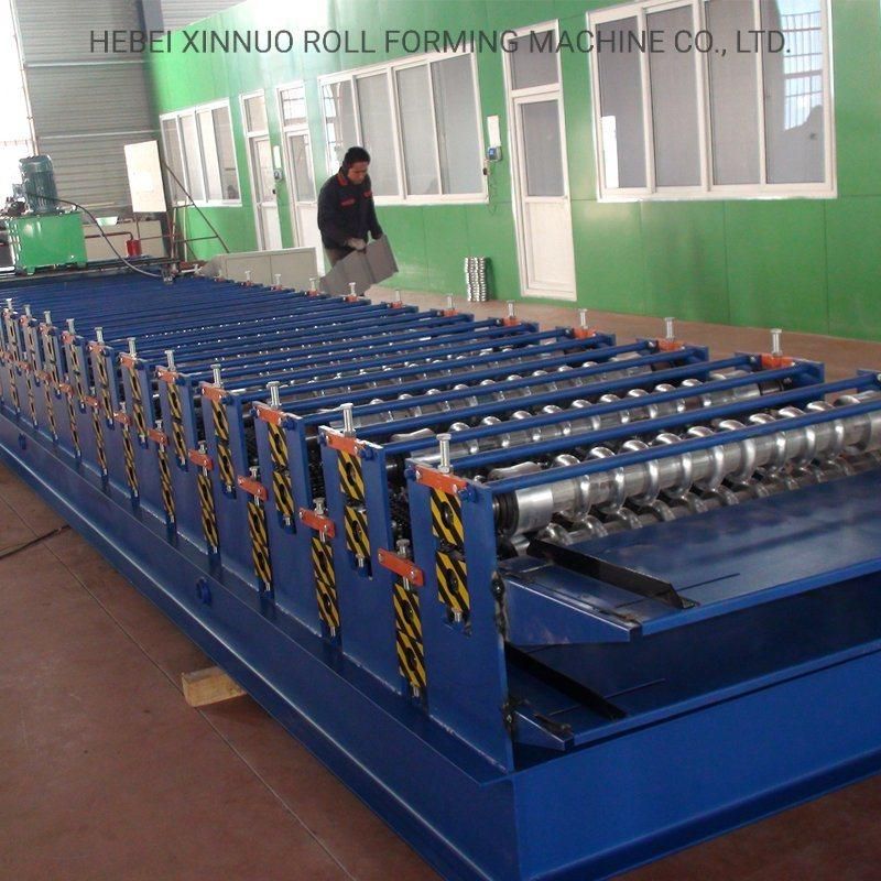 Ibr Color Steel Metal Roofing Sheet Double Layer Roll Forming Machines