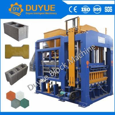 High Quality Qt10-15 Fully Automatic Hollow Block Making Machine in Africa, Automatic Brick Paver Machine, China Brick Machine Production Line