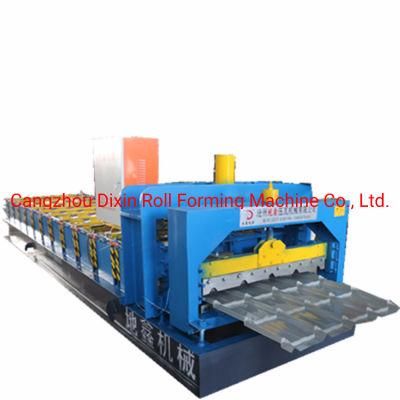 PLC Control Colored Cold Steel Glazed Roof Tile Roll Forming Machine