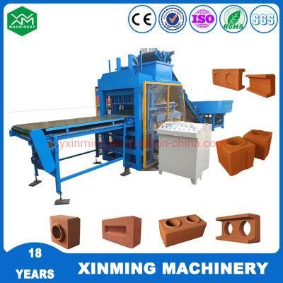 Full Automatic Xm4-10 Clay Soil Earth Lego Interlocking Brick Making Machine with High Capacity