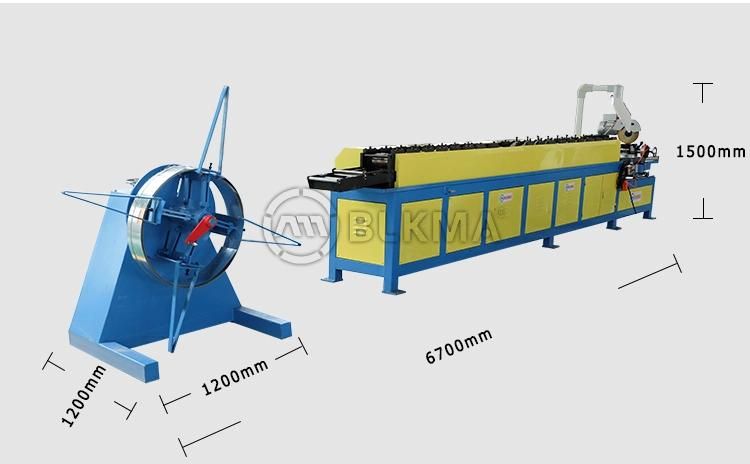 Rectangular Air Duct Sheet Metal Tdc Flange Forming Machine / Tdc Flange Machine/ Making Machine