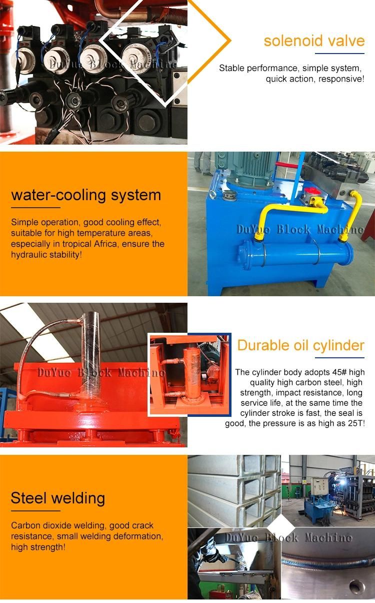 Germany Hr1-10 Hydraulic Vibration Construction Machinery Block Machine, Clay Soil Brick Making Machine