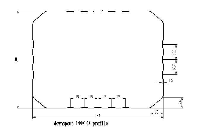 Downpipe, Downspout, Rainspout Gear/Sprocket, Gear Box or Toroidal Worm Down Pipe Forming Machine Roll Former