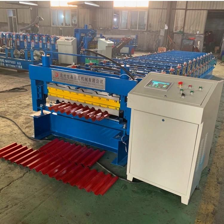 Double Trapezoidal Layer Roof Tile Roll Forming Machine