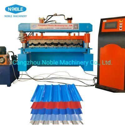 Automatic Cold Steel 5 Ribs Profile Roofing Sheet Trapezidal Panel Ibr Design Tile Making Roll Fomring Machine