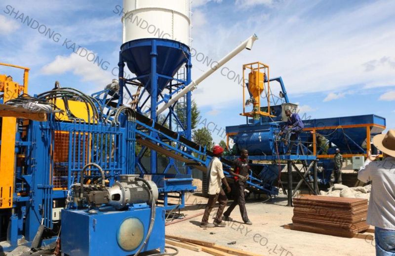 Manual Mobile Block Brick Making Machine at Mozambique