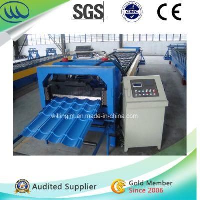 PPGI PPGL Glazed Steel Roof Tile Roll Forming Machine Hangzhou