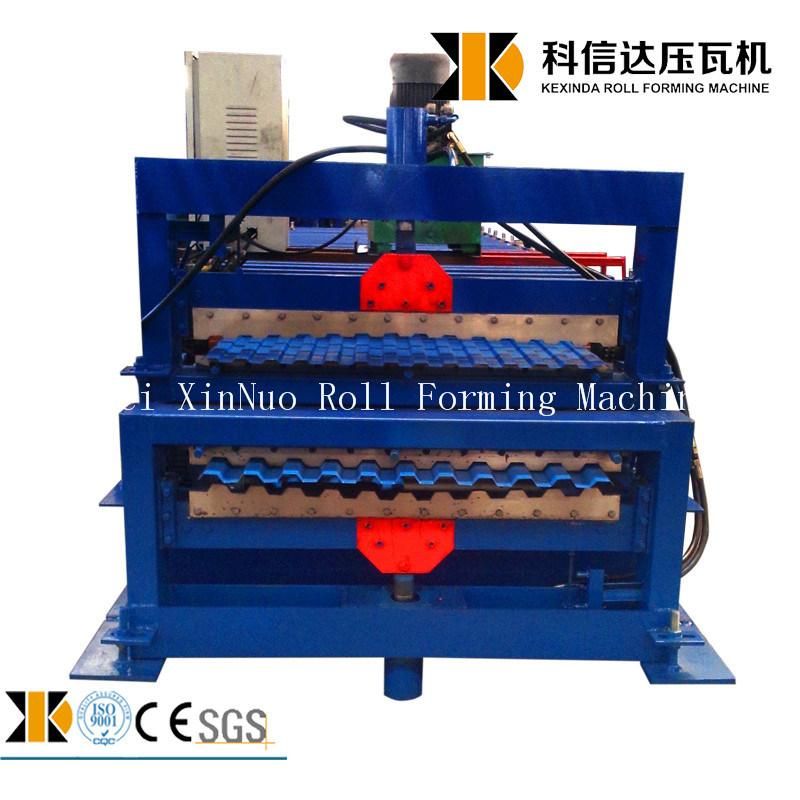 Russia Type Xinnuo C10+C21 Double Layer Roof Tile Making Machine