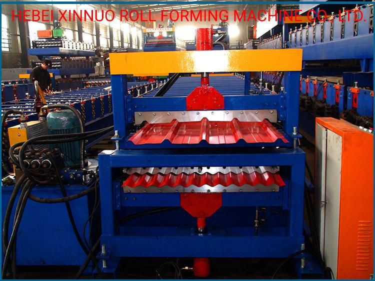 Double Layer Pressing Terrazo Tile Roll Forming Machine