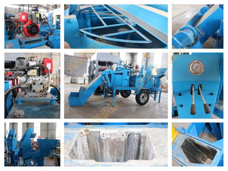 M7mi Twins High Output Clay Cement Interlocking Hydraform Brick Block Machine for Small Business