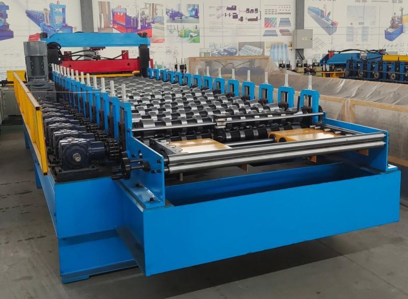 High Speed Drive with Gear Box Glazed Tile Step Press Full Automatic Roof Tile Rolling Machine