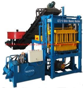 Qt2-12 Manual Hydraulic Hollow Cement Brick Machine Block Forming Machine