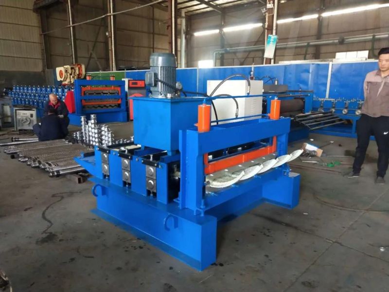 Dx 840 Aluminium Color Steel Crimping Curving Roofing Sheet Roll Forming Machine