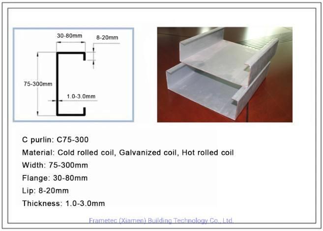 High Speed Cold Metal C Purlin Machine Cold Rolling Mill Roll Former Full Automatic