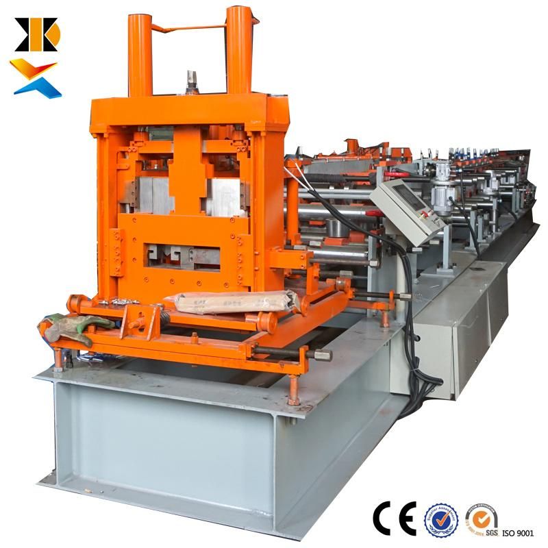 High Speed Fully Automatic Hydraulic Cutting CZ Purlin Cold Roll Forming Machine