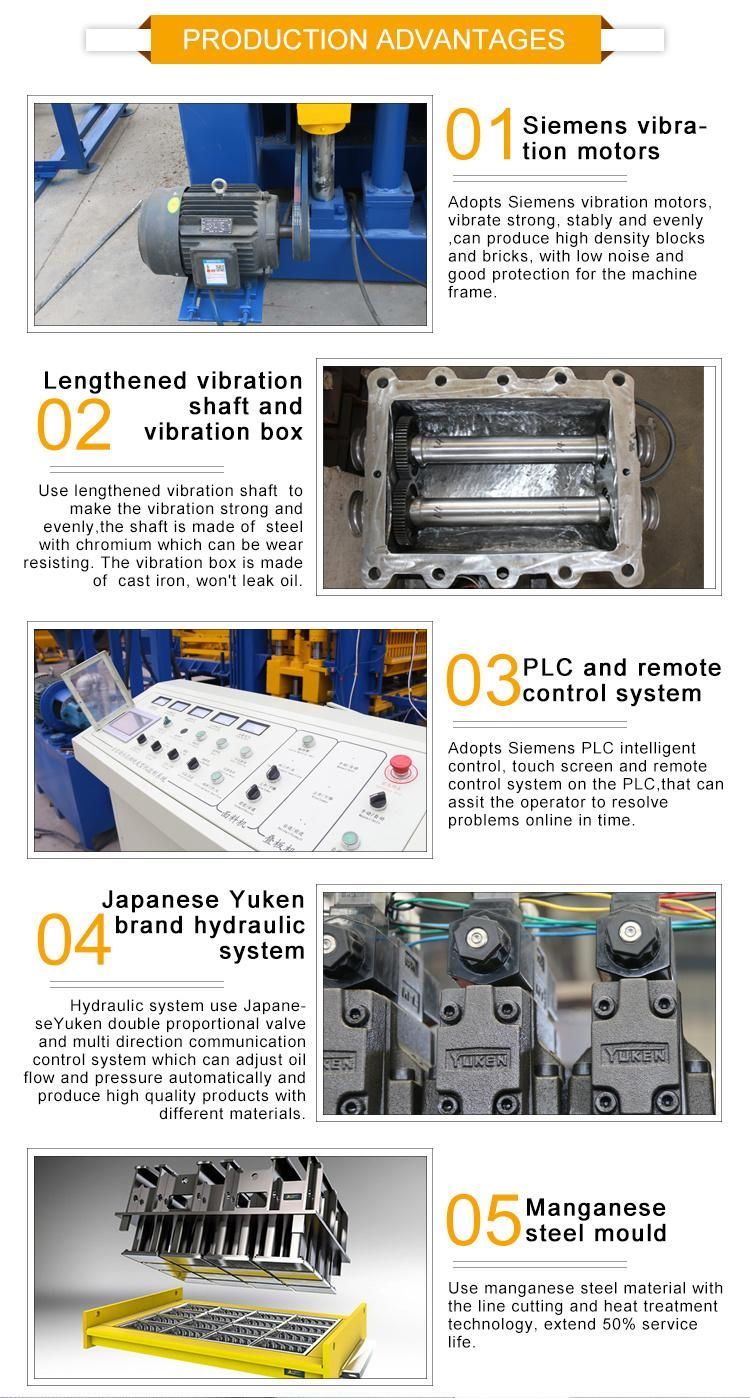 Automatic Hydraulic Interlocking Paver Brick Production Line Concrete Hollow Block Making Machine