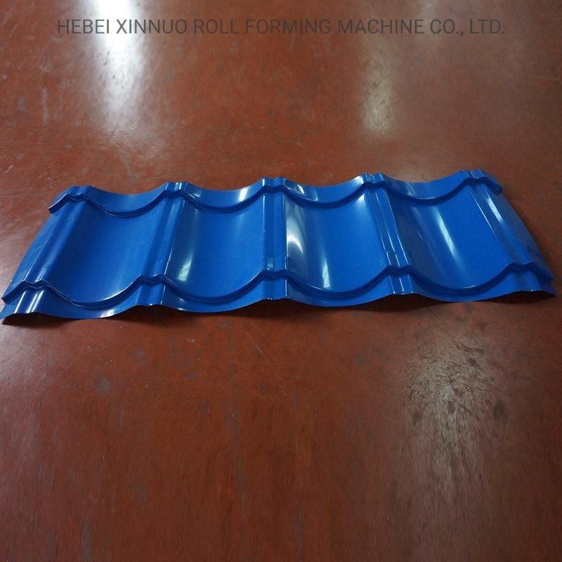 Xinnuo 828mm Glazed Tile Metal Sheet Roll Forming Machine for Roofing in Stock