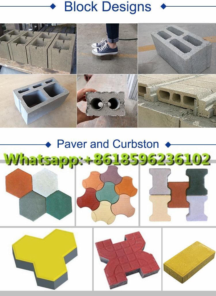 Qt5-15 Hydraulic Method Block Machine, Automatic Cement Block Moulding Machine, Concrete Brick Machine, Hollow Block Compressor