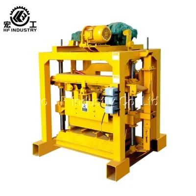 Qt4-40 Mobile Brick Making Machine Ice Block Machine in Colombia and Ecuador