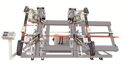 UPVC CNC Vertical Four Head Window Door Welding Machine
