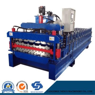Double Deck Roofing Roll Forming Machine with Automatic Stacker/Metal Profile Sheet Making Machine