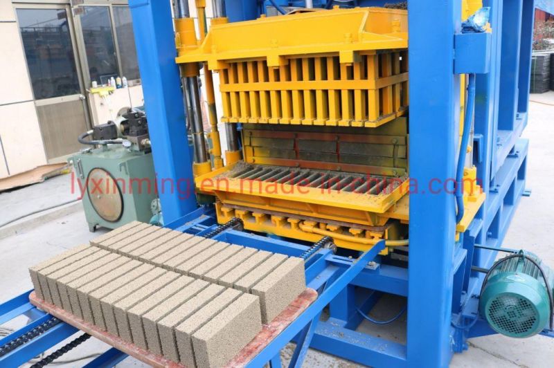 Qt4-15 Full Automatoc Hollow Solid/Colorful Paver/Curbstone Brick Making Machine with High Output