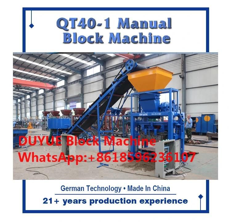 Qt40-1 Semi Automatic Fly Ash Brick Making Machine Hollow Block Making Machine in Africa