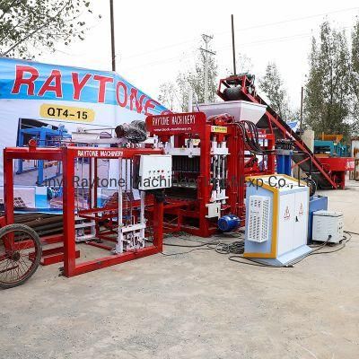 Qt4-18 Automatic Concrete Cement Brick Hollow Block Making Machine