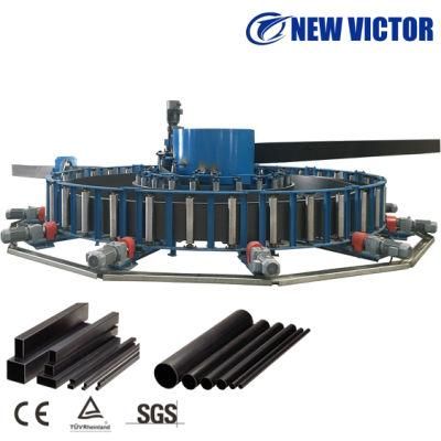 Roll Form From Sheet to Metal Rolling Machinery ERW Ms Steel Pipe Weld Mill Forming Making Machine