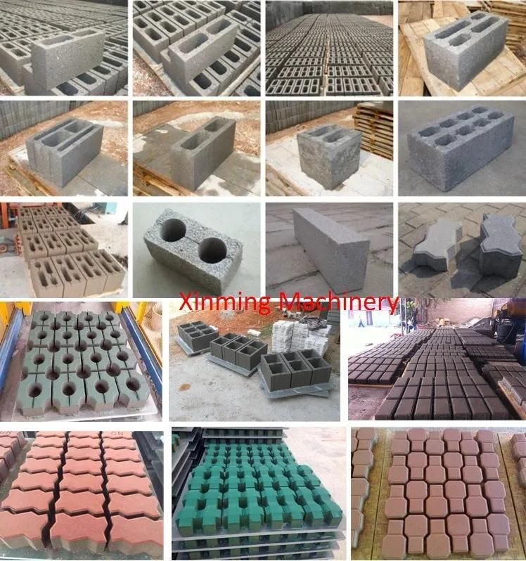 Qt4-25 Automatic Mechanical Hollow Paver Concrete Block Brick Making Machine