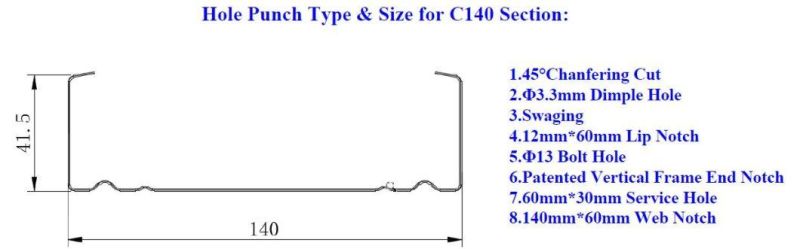 Building Material Light Steel Farme Machine for Prefabricated Buildings