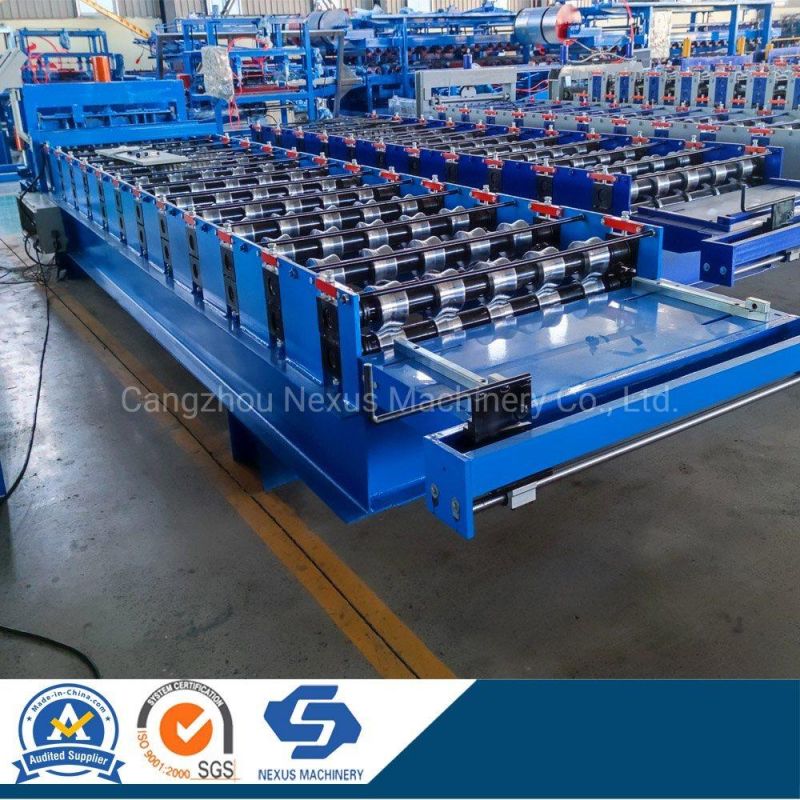 Nexus Steel Roof Tile Roll Forming Machine Metal Glazed Steptile Sheets Roll Former