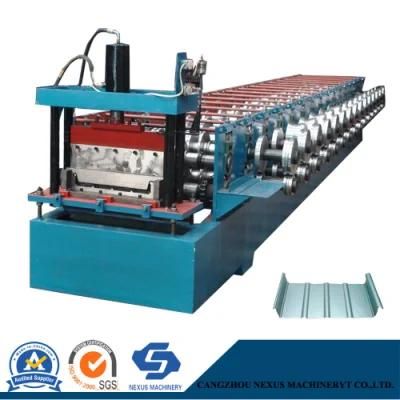 Snap Type Roof Sheet Roll Forming Machine with Fast Speed for India Market