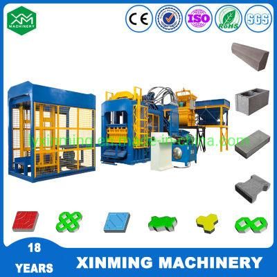 Building Material Qt10-15 Curved Block Forming Machine for Brick Production Line