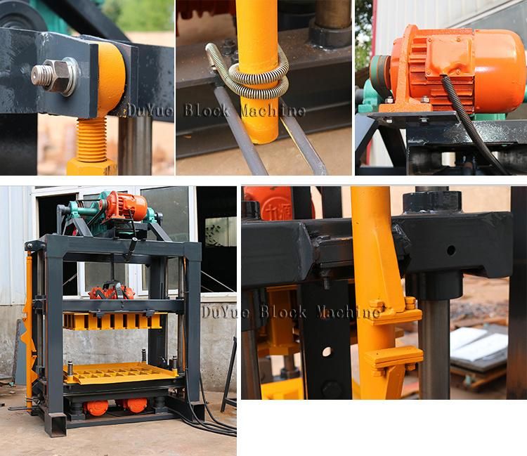 Qt4-40 Hollow Concrete Cement Paver Interlocking Construction Building Material Brick Block Making Machine Price for Small Business