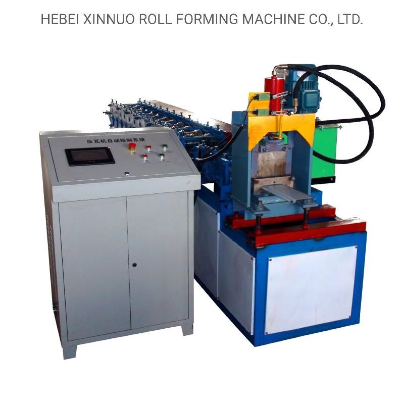 Xinnuo New Type Metal Rolling Shutter Door Guide Rails Roll Forming Machine