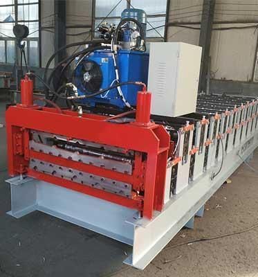 Africa Glazed Tile Aluminium Roofing Machine Panel Making Roll Forming Machine