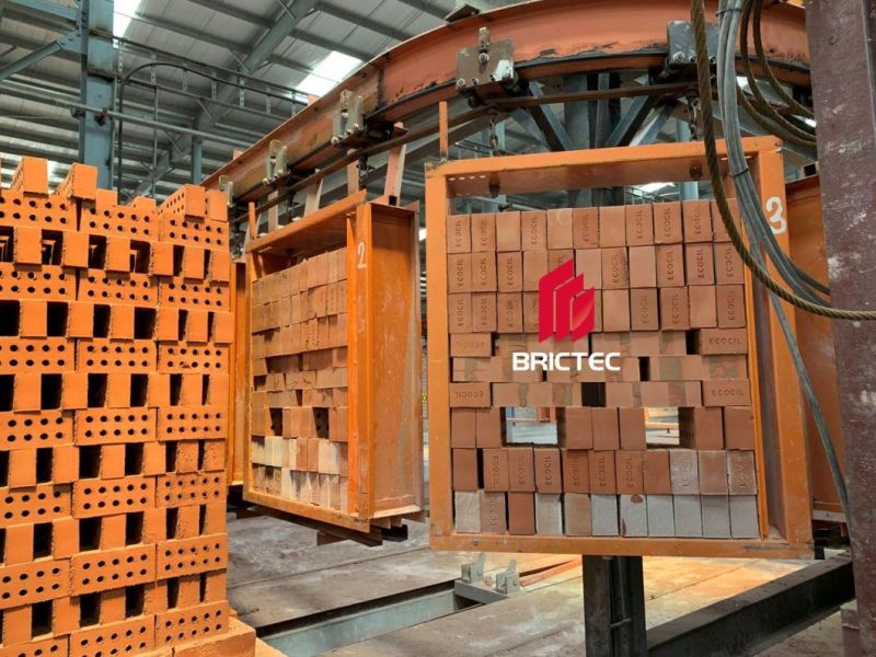 2022 New Design Red Clay Bricks Machine Tunnel Kiln for Burning Bricks Modern Bricks Factory
