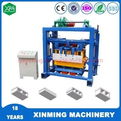 Small Type Earth Block Machine Qtj4-40 Concrete Cement Hollow Interlock Brick Making Machine for Sale