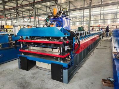 Thicker Steel and Top Quality Trapezoidal Tile Roof Panel Roll Forming Machine