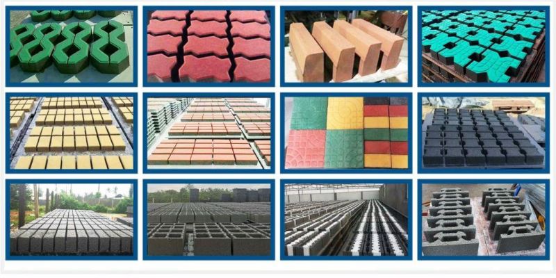 Hydraulic Fly Ash Hollow Block Concrete Brick Making Machine with Customized Molds