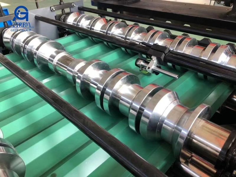 Metal Tile Manufacturing Equipment Making Machine Rib Ibr Trapezoidal Tile Roll Forming Machine