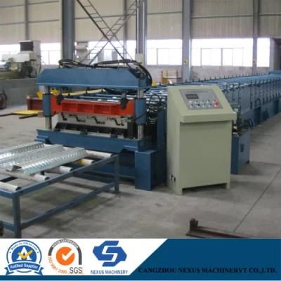 Metal Decking Floor Cold Roll Forming Machine for Building Construction