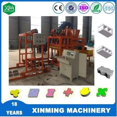 Qt4-25 Full Automatic Hollow Paving Solid Cement Concrete Brick Machine with Factory Price