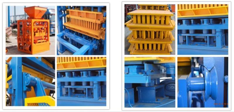 Qt4-24 Cement Block Machine with Custom Concrete Block Moulds