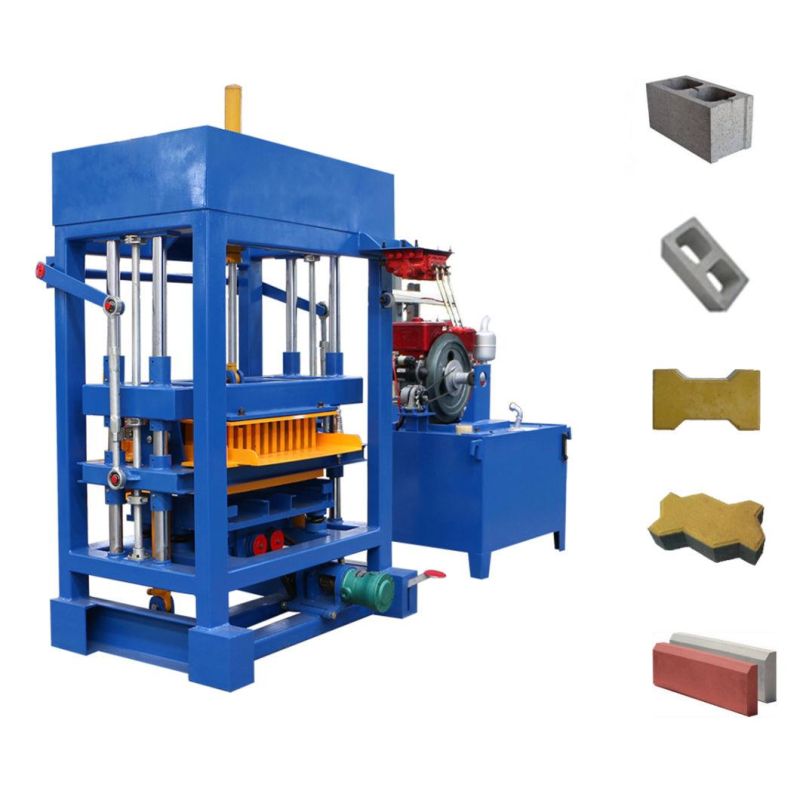 Qt4-30 Hydraulic Brick Making Machine Pavers Machinery in South Africa Diesel Power Electrical Power Brick Making Machine